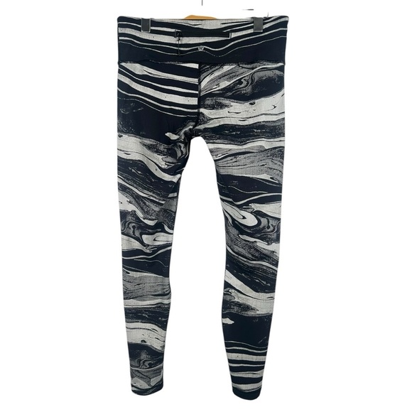 LULULEMON Speed Wunder Tight Nulux 50 G Mixed Marble White Black Women's Size 10 - Picture 2 of 8